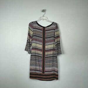 Laundry by Shelli Segal Women's Printed 3/4 Sleeve Shift Dress - Size 4